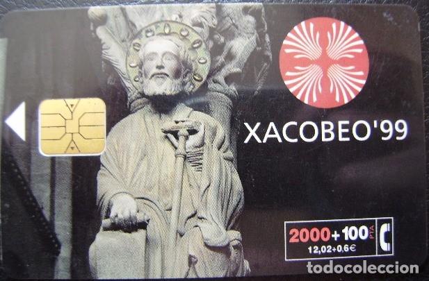 Tarjetas telef&oacute;nicas de colecci&oacute;n: XACOBEO 99 DE 2.000 PTS - CP 159 - USADA 1&ordf; CALIDAD  - A 486
