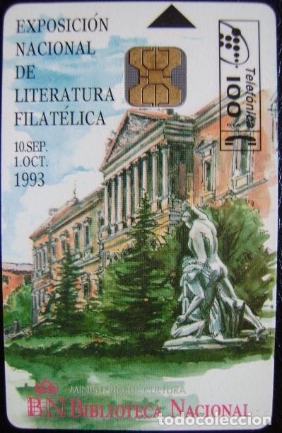 Tarjetas telef&oacute;nicas de colecci&oacute;n: EXPOSICION LITERATURA FILATELICA - TIRADA 2.000 - P 21 - USADA 1&ordf; CALIDAD  - A512