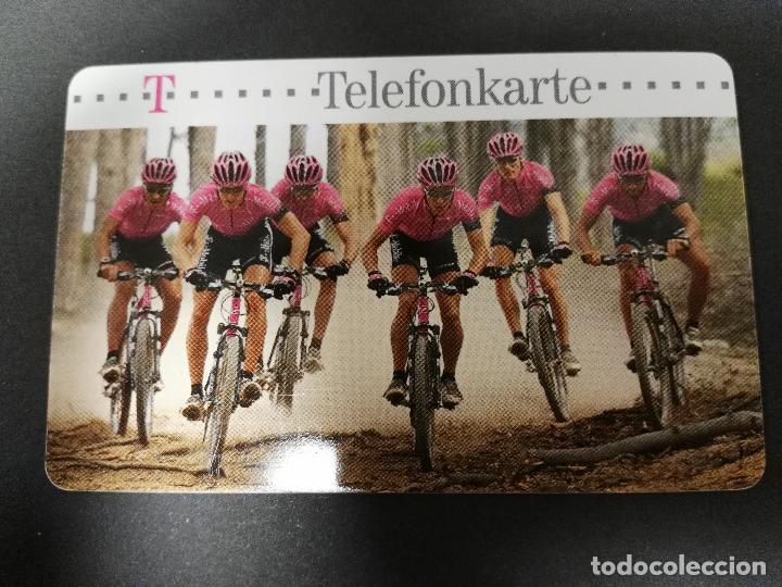 Tarjetas telef&oacute;nicas de colecci&oacute;n: ALEMANIA. TARJETA TELEFONICA. DEPORTES. CICLISMO. EQUIPO T-MOBILE DE MOUNTAIN BIKE