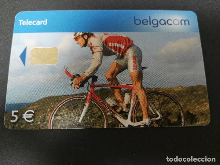 Tarjetas telef&oacute;nicas de colecci&oacute;n: BELGICA. TARJETA TELEFONICA. DEPORTES. CICLISMO. USADA DE 5&euro;