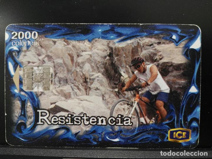 Tarjetas telef&oacute;nicas de colecci&oacute;n: COSTA RICA. TARJETA TELEFONICA. DEPORTES. CICLISMO. MOUNTAIN BIKE. USADA DE 2000 COLONES