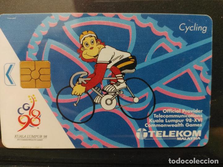 Tarjetas telef&oacute;nicas de colecci&oacute;n: MALAYSIA. TARJETA TELEFONICA. DEPORTES. CICLISMO. KUALA LUMPUR 1998. USADA