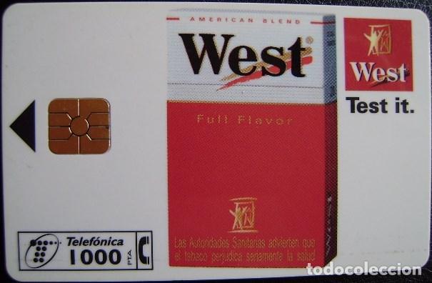 Sammlung von Telefonkarten: WEST TABACO - P 263 - USADA 1&ordf; CALIDAD  - A597