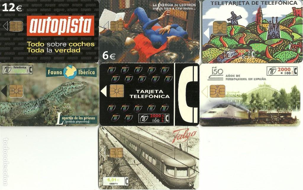 Tarjetas telef&oacute;nicas de colecci&oacute;n: LOTE 7 TARJETAS ESPA&Ntilde;OLAS - Foto 1