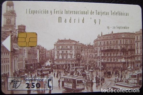 Sammlung von Telefonkarten: MADRID 97 1&ordf; FERIA INT. TARJ. TELEFONICAS - P 287 - USADA 1&ordf; CALIDAD  - A609