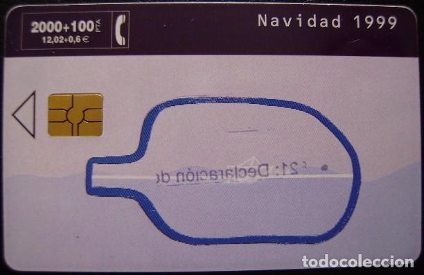 Tarjetas telef&oacute;nicas de colecci&oacute;n: NAVIDAD 1999 - P 417 - USADA 2&ordf; CALIDAD TEXTO CALCADO LA DE LA FOTO - A645