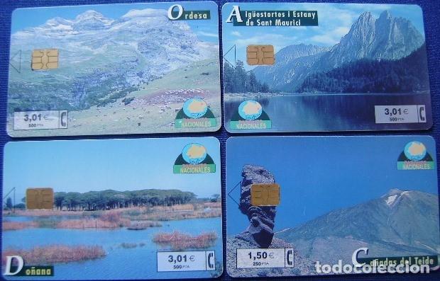 Tarjetas telef&oacute;nicas de colecci&oacute;n: 1&ordf; SERIE PARQUE NACIONALES - P 469/72 - USADAS 1&ordf; CALIDAD  - A667
