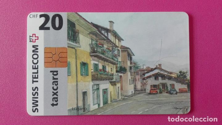 Tarjetas telef&oacute;nicas de colecci&oacute;n: TARJETA TELEFONICA SUIZA PTT SWISS TELECOM TAXCARD 20 FRANCOS LUGANO 1996 USADA