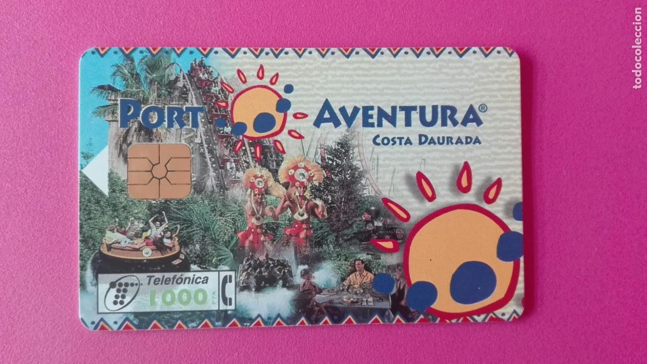 Tarjetas telef&oacute;nicas de colecci&oacute;n: TARJETA TELEFONICA ESPA&Ntilde;A TELEFONICA CABITEL PORT AVENTURA COSTA DAURADA 1998 USADA