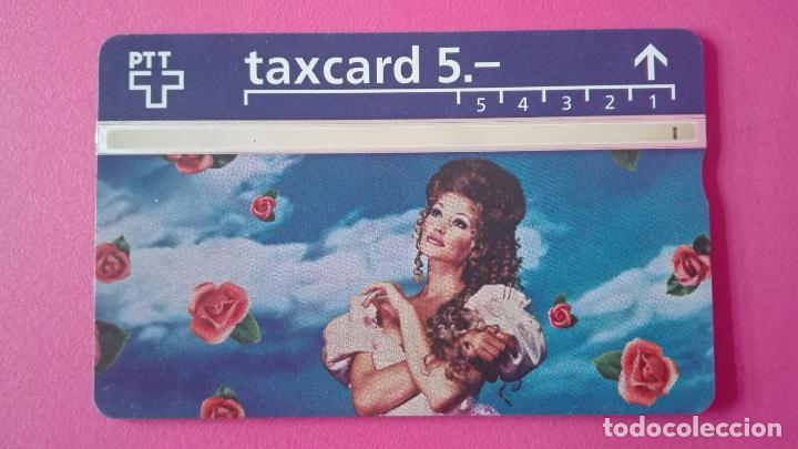 Tarjetas telef&oacute;nicas de colecci&oacute;n: TARJETA TELEFONICA SUIZA PTT TELECOM TAXCARD 5 USADA