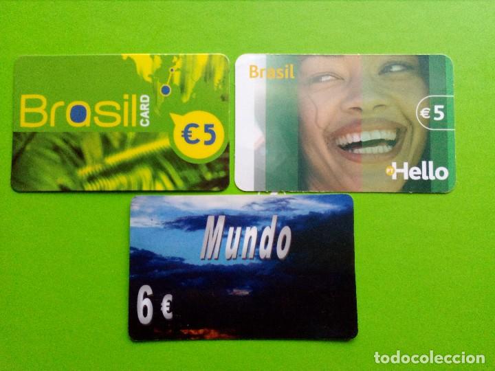 Tarjetas telef&oacute;nicas de colecci&oacute;n: 3 targetas telefonicas do Brasil. - Foto 1