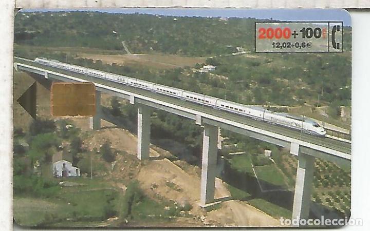 Tarjetas telef&oacute;nicas de colecci&oacute;n: TELEFONICA FERROCARRIL RAILWAY AVE 2000+ 100 PTS