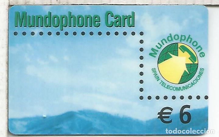 Tarjetas telef&oacute;nicas de colecci&oacute;n: MUNDOPHONE CARD 6 EUROS