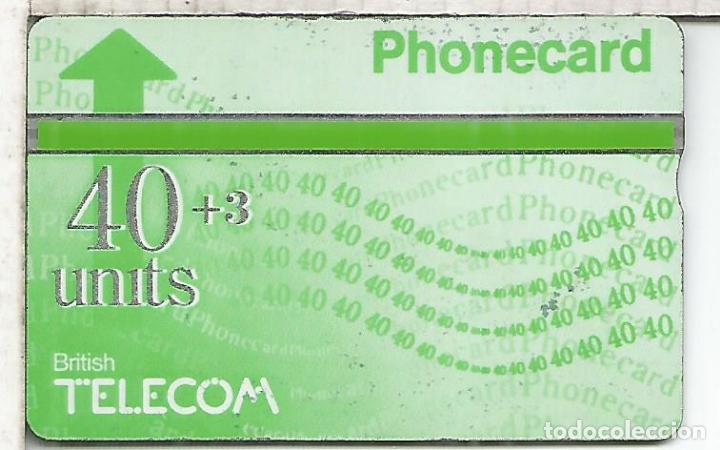 Tarjetas telef&oacute;nicas de colecci&oacute;n: REINO UNIDO BRITISH TELECOM PHONECARD 40+3