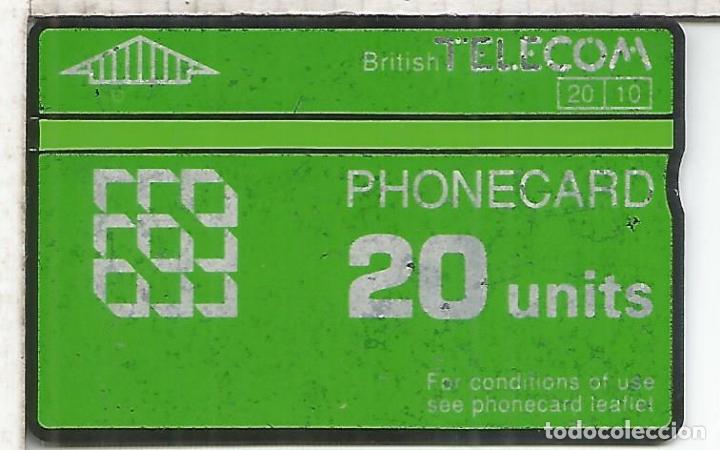 Tarjetas telef&oacute;nicas de colecci&oacute;n: REINO UNIDO BRITISH TELECOM PHONECARD 20