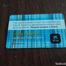 Tarjetas telefónicas de colección: TARJETA LINEA ABIERTA DE LA CAIXA