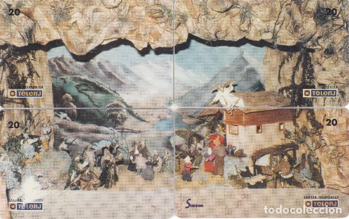 Collection telephone cards: PUZZLE DE 4 TARJETAS DE BRASIL DE NAVIDAD (CHRISTMAS)
