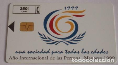 Collection telephone cards: TARJETA TELEFONICA DE ESPA&Ntilde;A, A&Ntilde;O INTERNACIONAL FECHA 06/99 TIRADA 4000