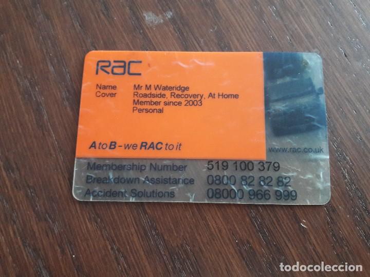 Tarjetas telef&oacute;nicas de colecci&oacute;n: tarjeta RAC - Foto 1