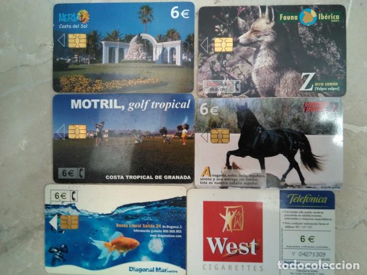 Tarjetas telef&oacute;nicas de colecci&oacute;n: 6 tarjetas telef&oacute;nica, diversas - Foto 1
