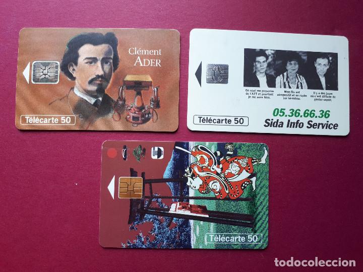 Tarjetas telef&oacute;nicas de colecci&oacute;n: Lote de tres tarjetas telef&oacute;nicas de France Telecom