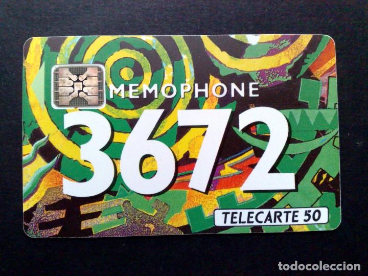 Tarjetas telef&oacute;nicas de colecci&oacute;n: TARJETA TELEFONICA,MEMOPHONE 3672 (50 UND) 1992 FRANCE TELECOM (DESCRIPCI&Oacute;N)