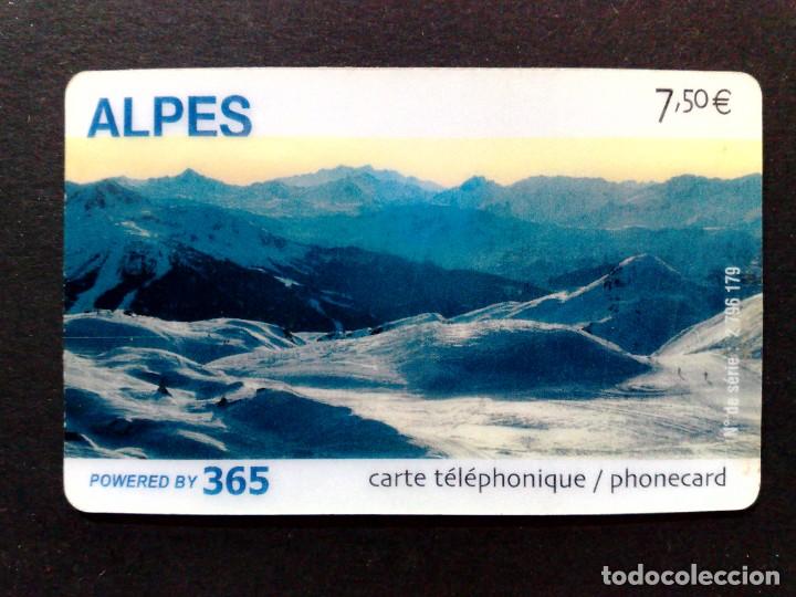 Tarjetas telef&oacute;nicas de colecci&oacute;n: TARJETA TELEFONICA (7,50&euro;) ALPES,POWERED BY 365 (DESCRIPCI&Oacute;N)