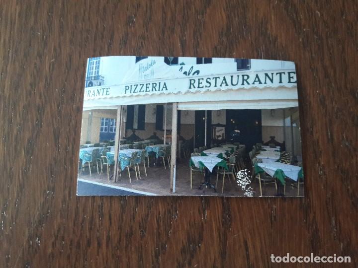 Tarjetas telef&oacute;nicas de colecci&oacute;n: tarjeta de visita restaurante Lalola, Es Castell. Menorca.