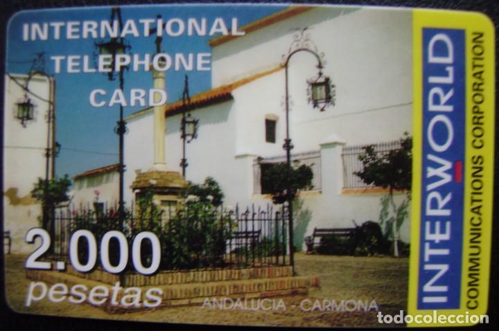 Tarjetas telef&oacute;nicas de colecci&oacute;n: TARJETA PREPAGO ITERWORLD - USADA - CARMONA SEVILLA - A813