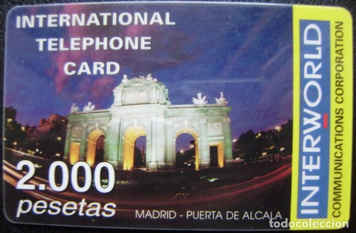 Tarjetas telef&oacute;nicas de colecci&oacute;n: TARJETA PREPAGO ITERWORLD - USADA - PUERTA DE ALCALA MADRID - A814