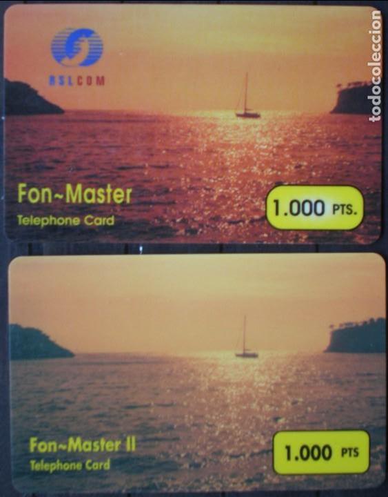 Tarjetas telef&oacute;nicas de colecci&oacute;n: PREPAGO RSLCOM - 2 TARJETAS USADA - PUESTA DE SOL - VER 3 FOTOS - A820