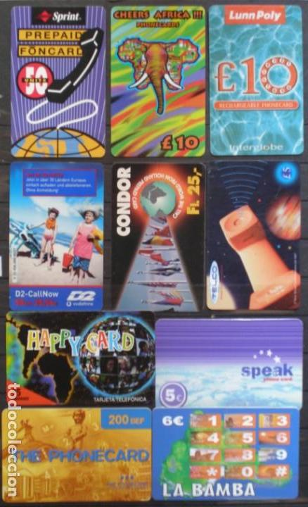 Tarjetas telef&oacute;nicas de colecci&oacute;n: LOTE N&ordm; 5 - 10 TARJETAS PREPAGO - A838