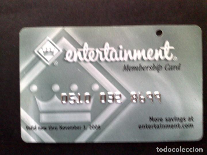 Cartes T&eacute;l&eacute;phoniques de collection: TARJETA SOCIO,ENTERTAINMENT,SIN BANDA MAGNETICA REVERSO