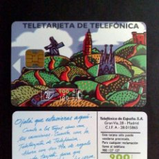 Tarjetas telefónicas de colección: TARJETA TELEFONICA:B-038/1 (CHIP F3) VACACIONES '95 (900+100 PTA.) TIRADA 10.000 EX. Nº NEGROS 06/95. Lote 134977594