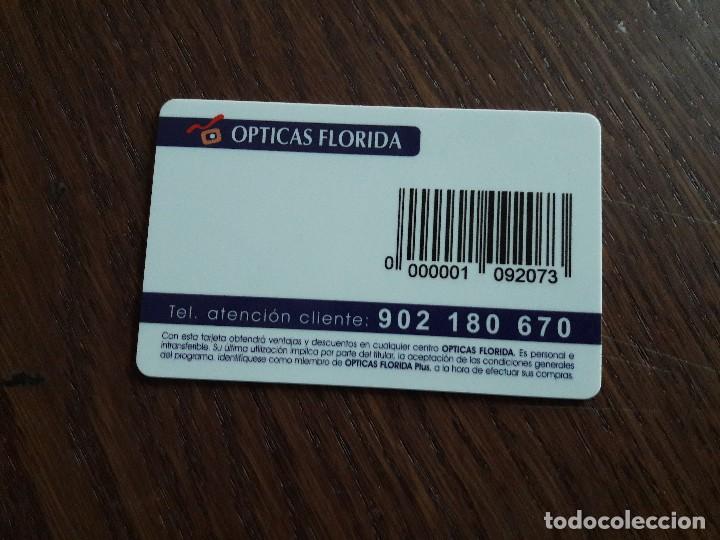 Tarjetas telef&oacute;nicas de colecci&oacute;n: tarjeta &oacute;pticas Florida - Foto 2