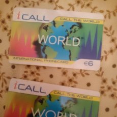 Tarjetas telefónicas de colección: TARJETAS TELEFONICAS USADAS -AÑO 2004 -I CALL -CALL THE WORLD