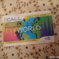 Tarjetas telefónicas de colección: TARJETA TELEFONICA USADA -AÑO 2004 -I CALL -CALL THE WORLD