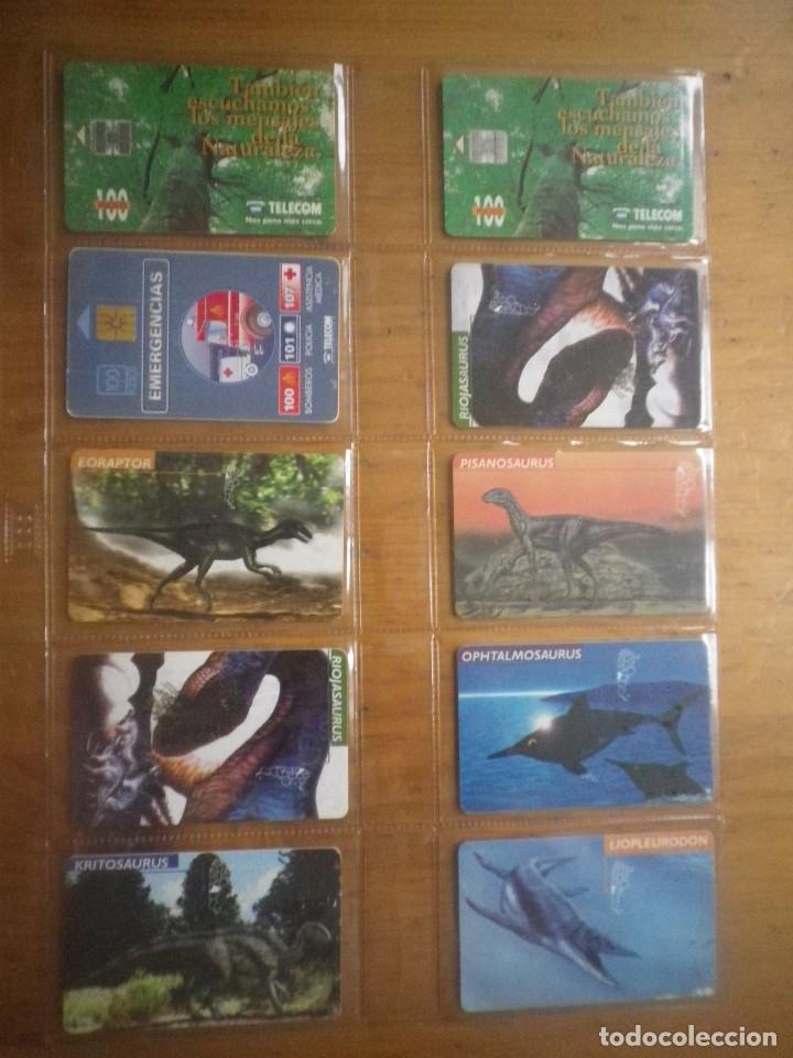 Tarjetas telef&oacute;nicas de colecci&oacute;n: 10 TARJETAS TELEF&Oacute;NICA DINOSAURIOS - Foto 1