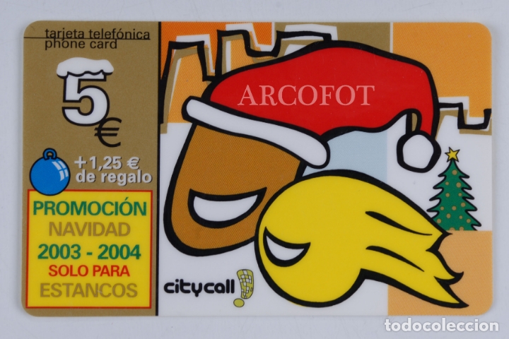 Collection telephone cards: 1 TARJETA TELEF&Oacute;NICA - CITYCALL 5 &euro; - LA DE LA FOTO