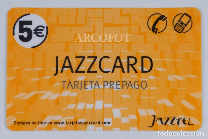 Collection telephone cards: 1 TARJETA TELEF&Oacute;NICA - JAZZTEL 5 &euro; - LA DE LA FOTO