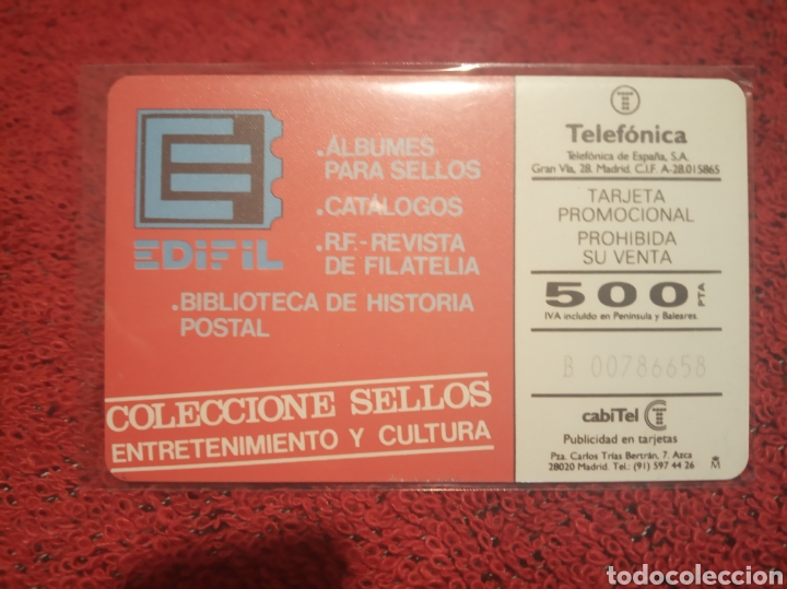 Tarjetas telef&oacute;nicas de colecci&oacute;n: Tarjeta telef&oacute;nica - Foto 2