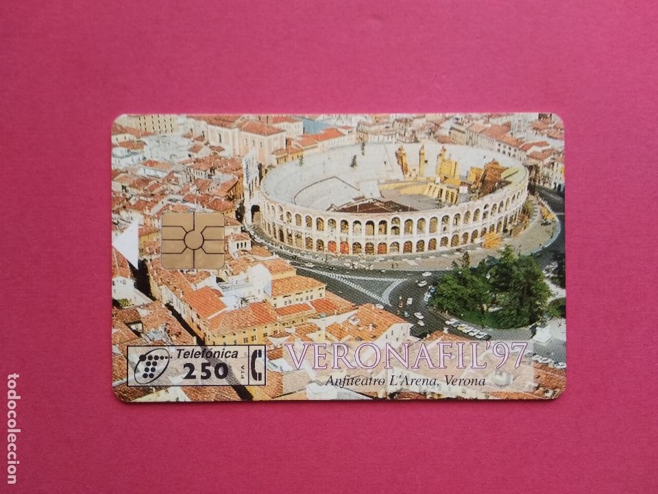 Sammlung von Telefonkarten: TARJETA TELEFONICA DE ESPA&Ntilde;A USADA P - 295 VERONAFIL 97 10/97