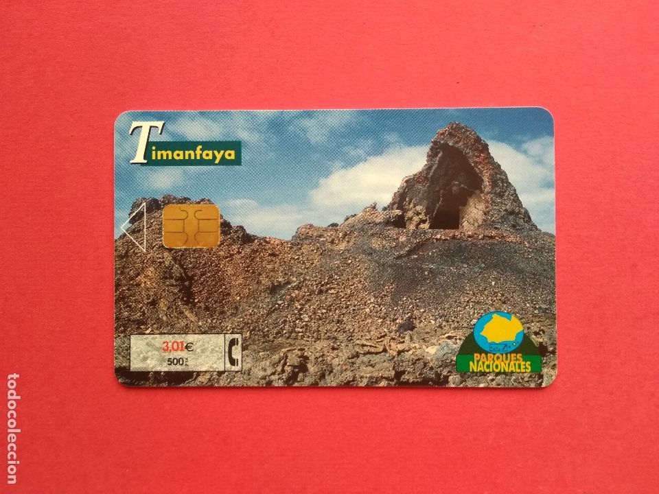 Sammlung von Telefonkarten: TARJETA TELEFONICA DE ESPA&Ntilde;A USADA P - 485 TIMANFAYA PARQUES NACIONALES 09/01 , TIRADA 4500