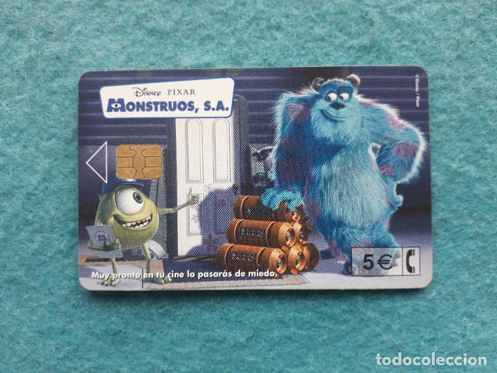 Tarjetas telef&oacute;nicas de colecci&oacute;n: Monstruos S.A. Disney - Pixar. - Foto 1