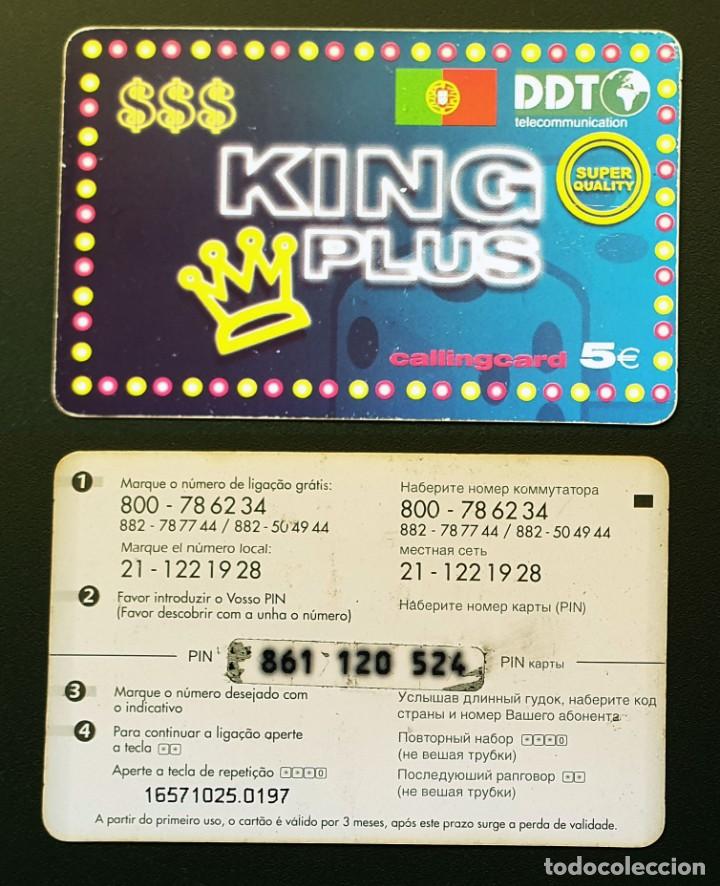 Tarjetas telef&oacute;nicas de colecci&oacute;n: TARJETA TELEFONICA - KING PLUS - Foto 1