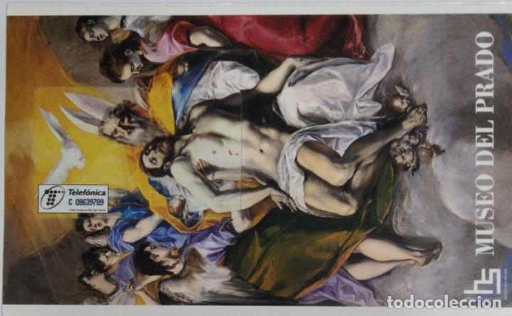 Tarjetas telef&oacute;nicas de colecci&oacute;n: FOLDER MUSEO DEL PRADO. EL GRECO. LA TRINIDAD - Foto 1