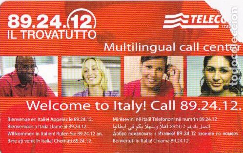 Tarjetas telef&oacute;nicas de colecci&oacute;n: * ITALIA * TELECOM * Tarjeta telef&oacute;nica - Foto 1