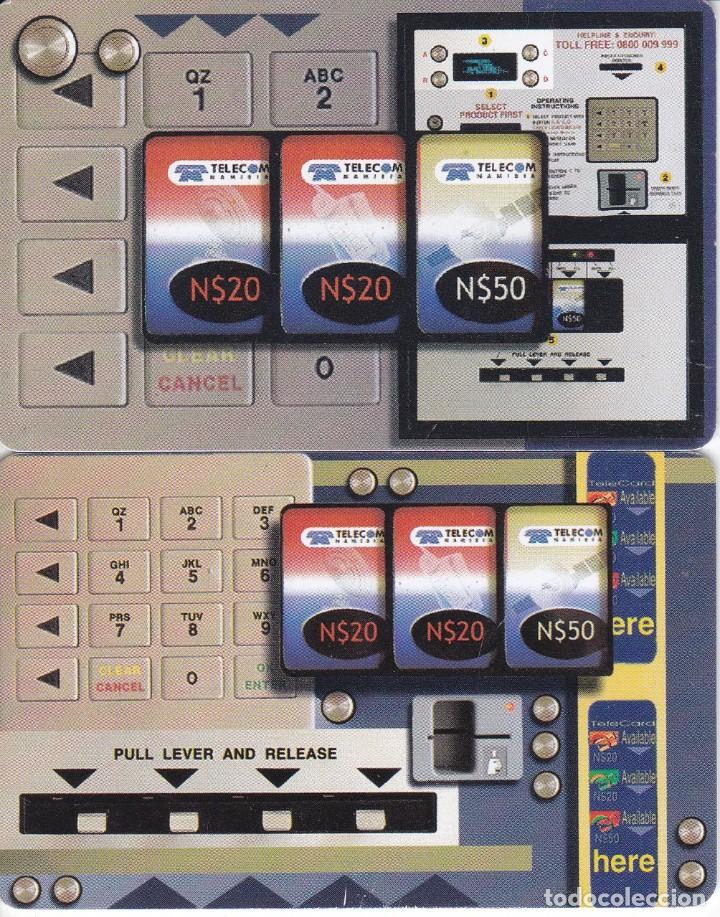 Tarjetas telef&oacute;nicas de colecci&oacute;n: SERIE COMPLETA DE 2 TARJETAS DE NAMIBIA DE VENDING MACHINE - Foto 1