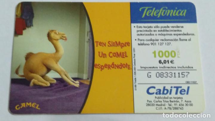 Tarjetas telef&oacute;nicas de colecci&oacute;n: TARJETA TELEFONICA CAMEL - Foto 2