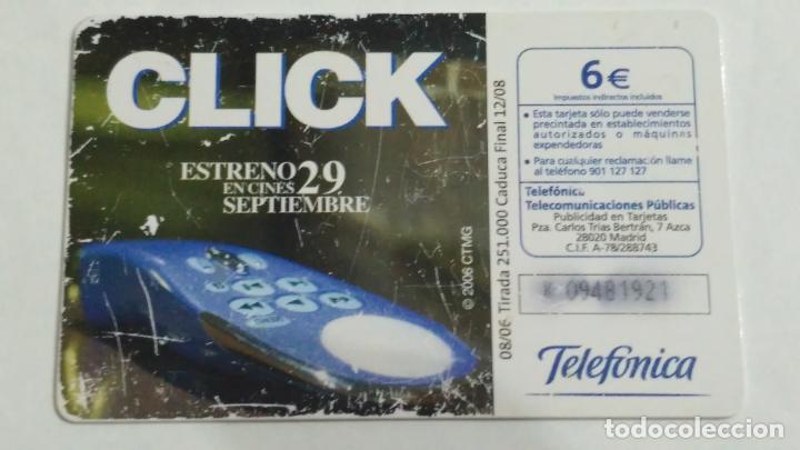 Tarjetas telef&oacute;nicas de colecci&oacute;n: TARJETA TELEFONICA CLICK - Foto 2